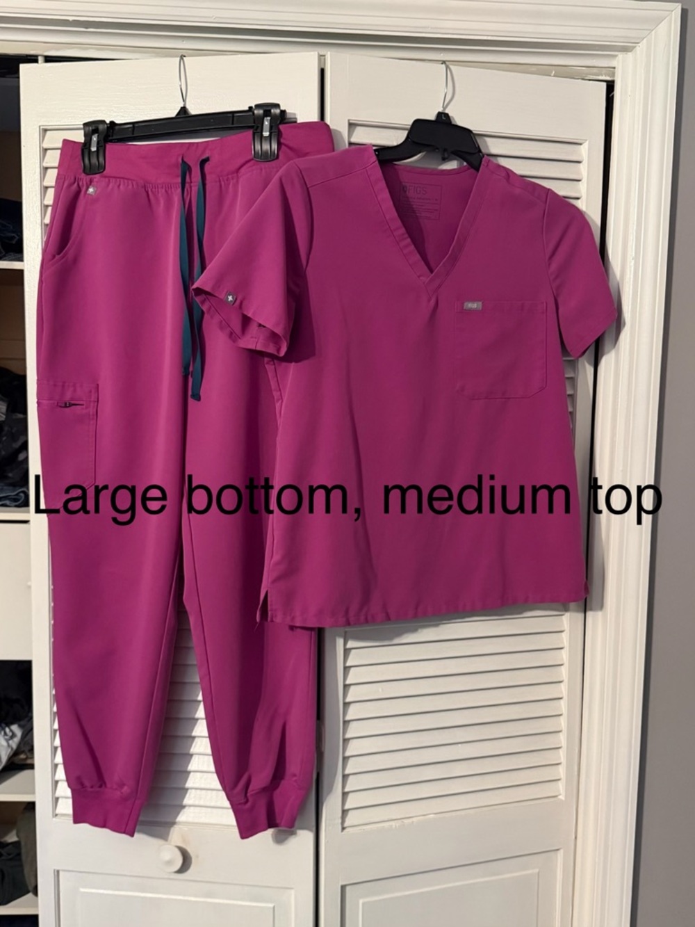 Magenta FIGS scrub set